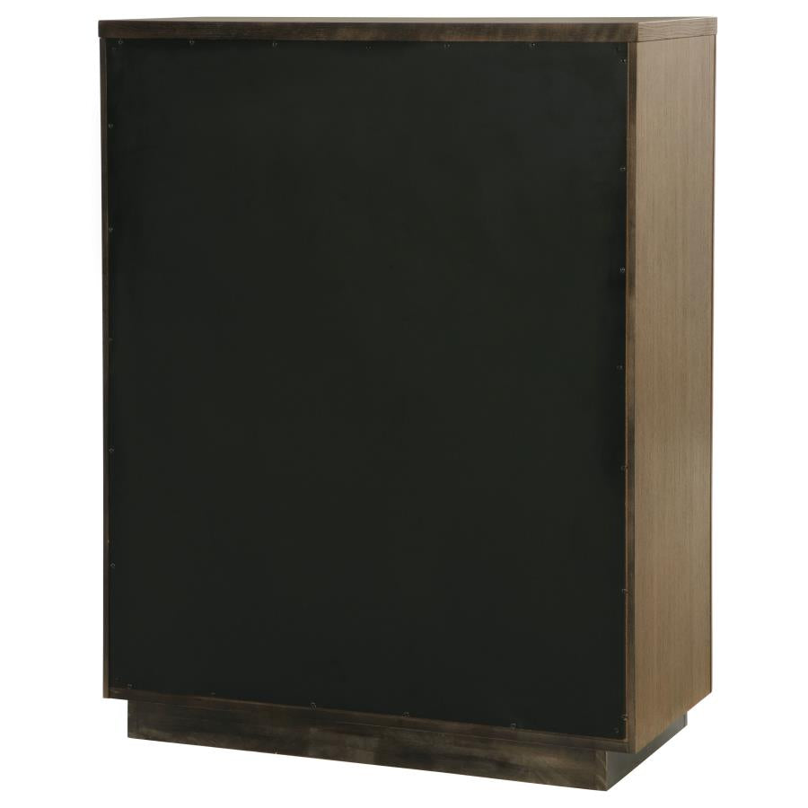 Terrace 5-drawer Chest of Drawers Ash Brown-8