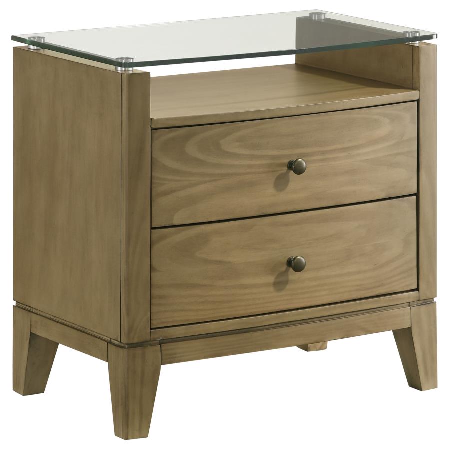 Granada 4-piece Eastern King Bedroom Set Natural Pine-zoom-5