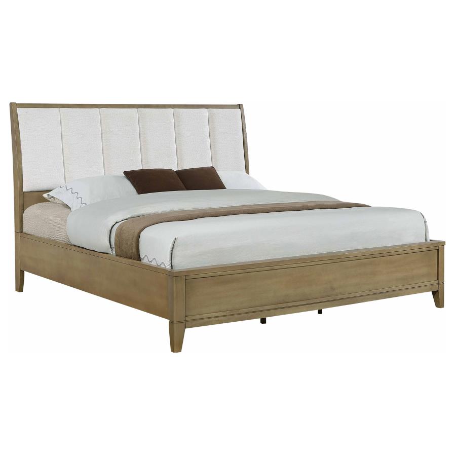 Granada Upholstered Eastern King Panel Bed Natural Pine-zoom-3