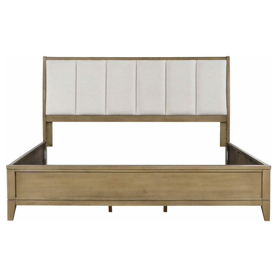Granada Upholstered Eastern King Panel Bed Natural Pine-zoom-4