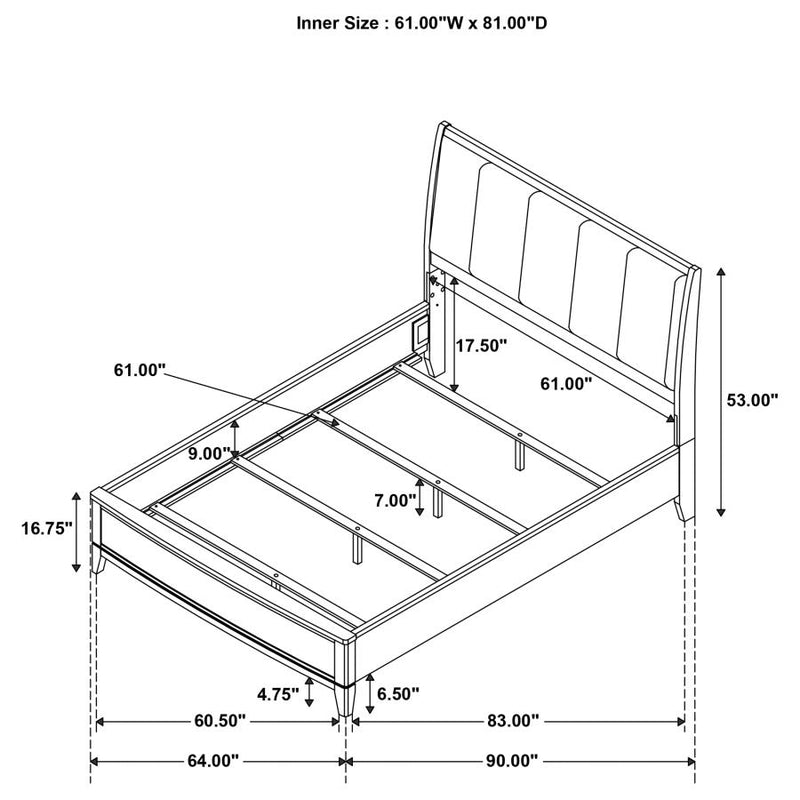 Granada 4-piece Queen Bedroom Set Natural Pine-zoom-