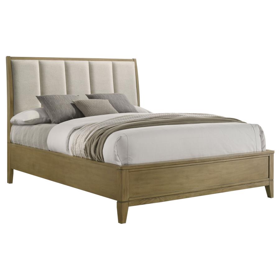 Granada Upholstered Queen Panel Bed Natural Pine-zoom-3