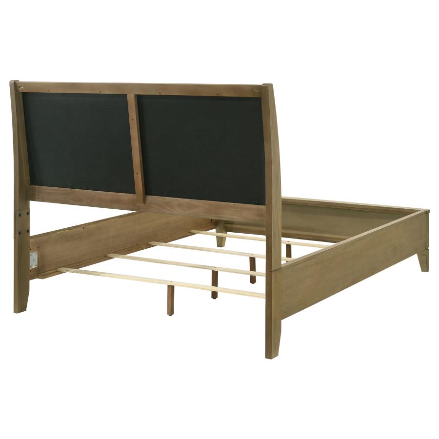 Granada Upholstered Queen Panel Bed Natural Pine-zoom-4