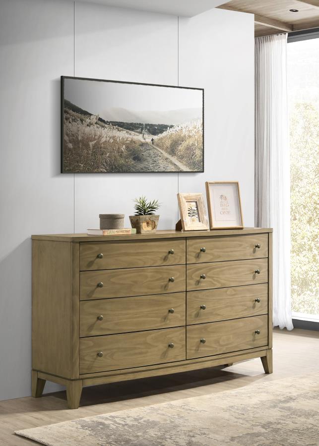Granada 8-drawer Dresser Cabinet Natural Pine-zoom-2