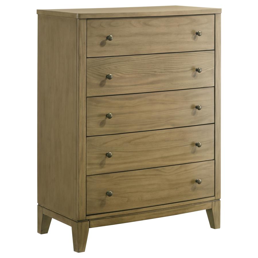 Granada 5-drawer Bedroom Chest of Drawers Natural Pine-zoom-1