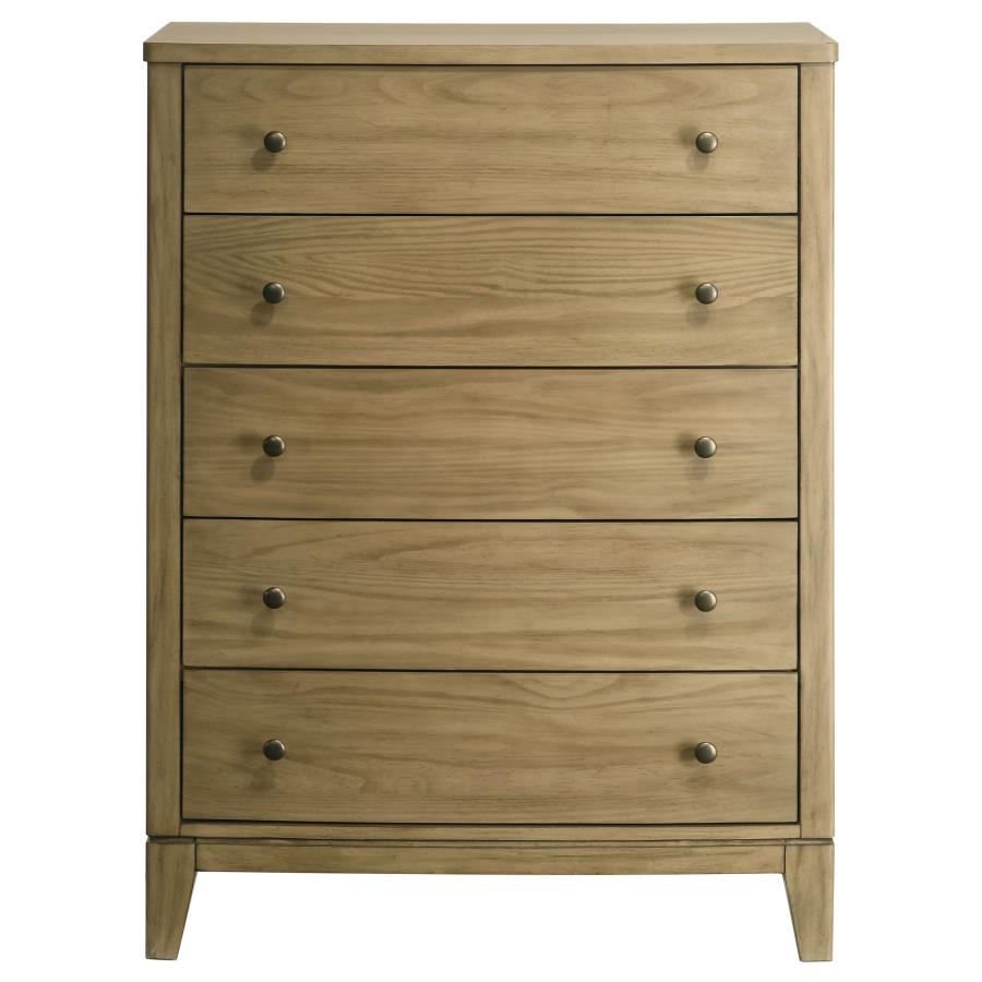 Granada 5-drawer Bedroom Chest of Drawers Natural Pine-3