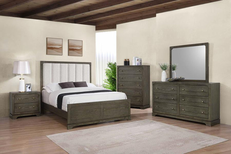 Gran Park 59-inch California King Panel Bed Dark Cocoa-zoom-