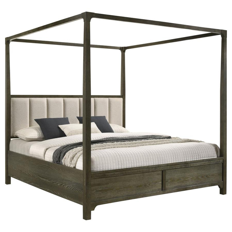 Gran Park California King Four Poster Canopy Bed Dark Cocoa-zoom-