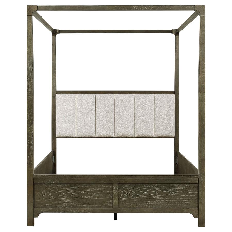 Gran Park Queen Canopy Bed Dark Cocoa-4