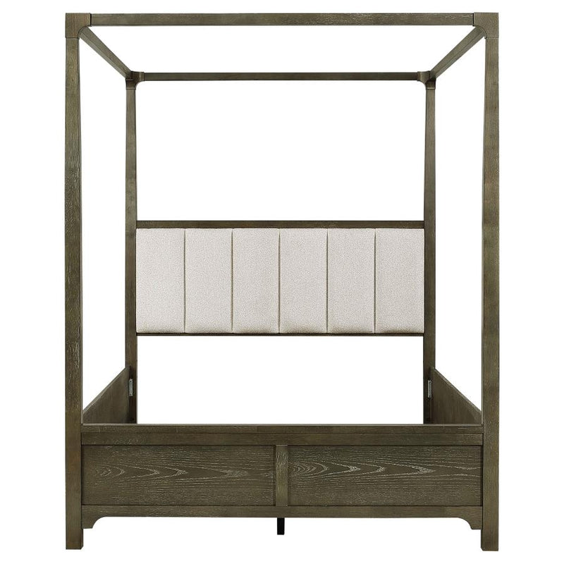 Gran Park Queen Canopy Bed Dark Cocoa-zoom-