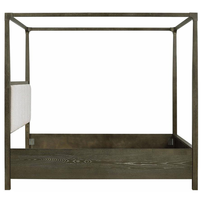 Gran Park Queen Canopy Bed Dark Cocoa-zoom-