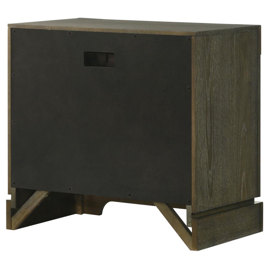 Gran Park 2-drawer Nightstand Bedside Table Dark Cocoa-zoom-8