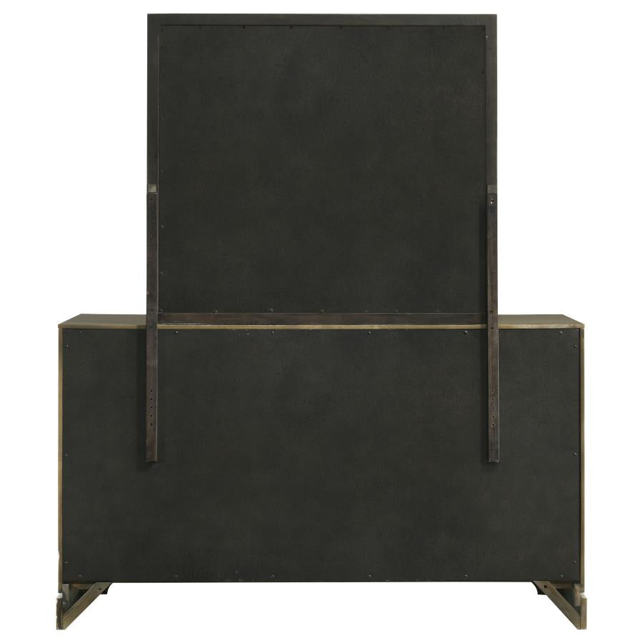 Gran Park 6-drawer Dresser and Mirror Dark Cocoa-7