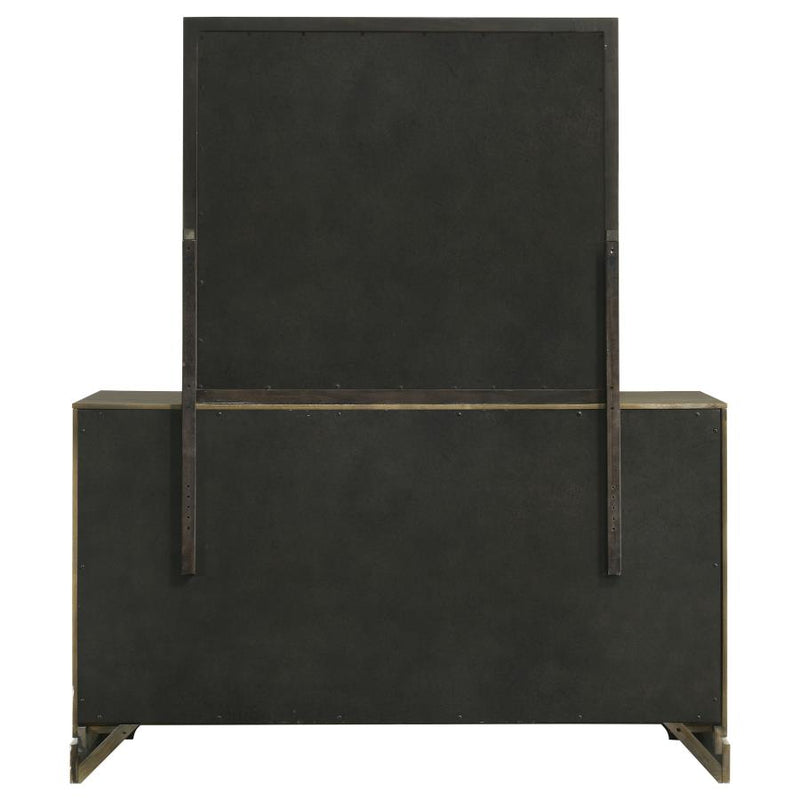 Gran Park 6-drawer Dresser and Mirror Dark Cocoa-zoom-