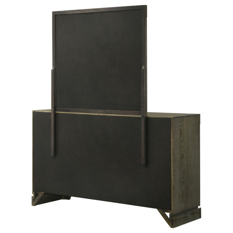 Gran Park 6-drawer Dresser and Mirror Dark Cocoa-zoom-