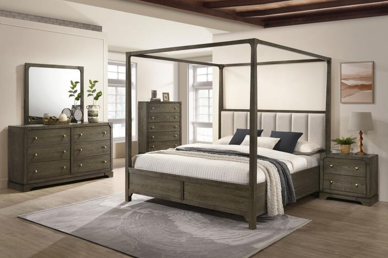 Gran Park 6-drawer Dresser and Mirror Dark Cocoa-zoom-