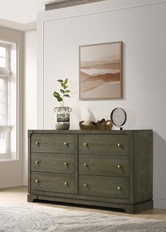 Gran Park 6-drawer Dresser Cabinet Dark Cocoa-2