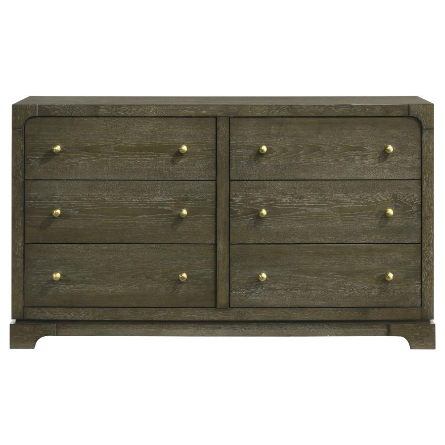 Gran Park 6-drawer Dresser Cabinet Dark Cocoa-3