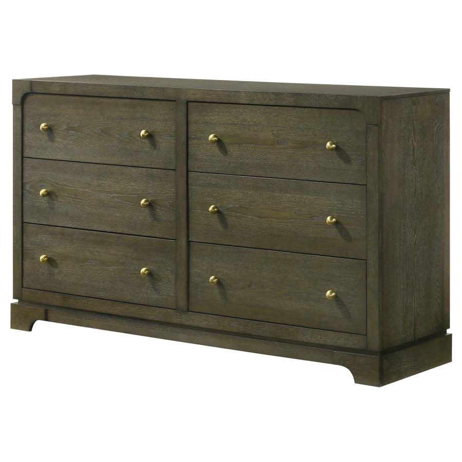 Gran Park 6-drawer Dresser Cabinet Dark Cocoa-zoom-4
