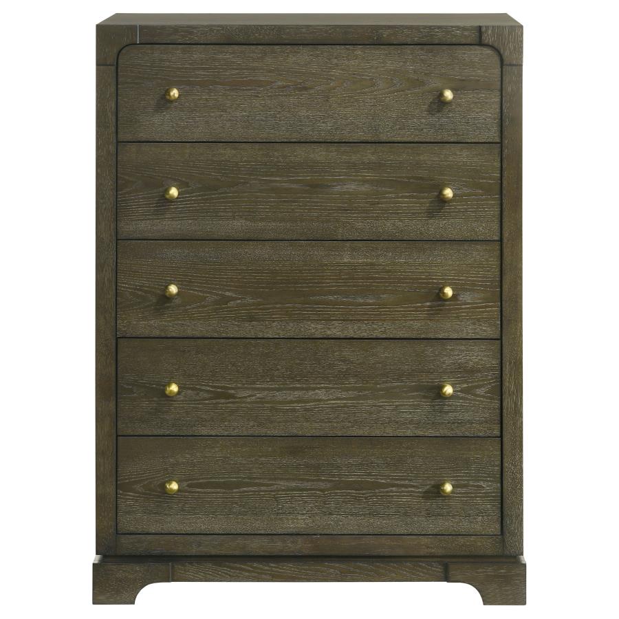 Gran Park 5-drawer Bedroom Chest of Drawers Dark Cocoa-zoom-3