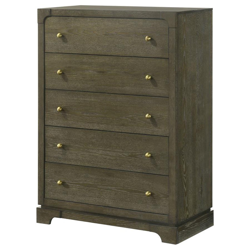 Gran Park 5-drawer Bedroom Chest of Drawers Dark Cocoa-zoom-