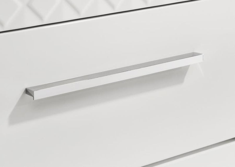 Ives 5-piece Queen Bedroom Set White High Gloss-zoom-
