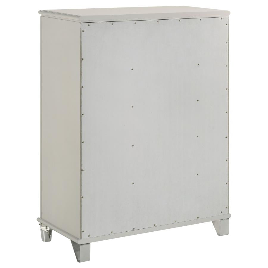 Olivia 4-piece Eastern King Bedroom Set Pearl White-12