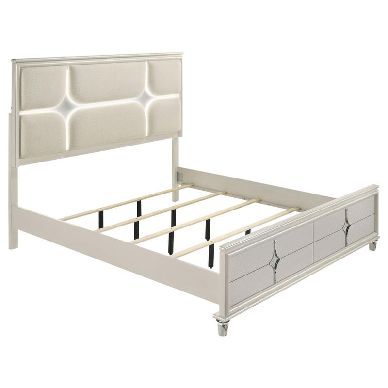Olivia 5-piece Eastern King Bedroom Set Pearl White-zoom-