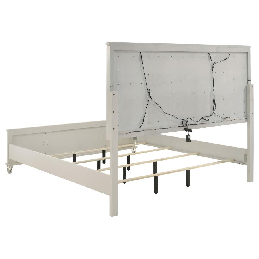 Olivia 5-piece Eastern King Bedroom Set Pearl White-4
