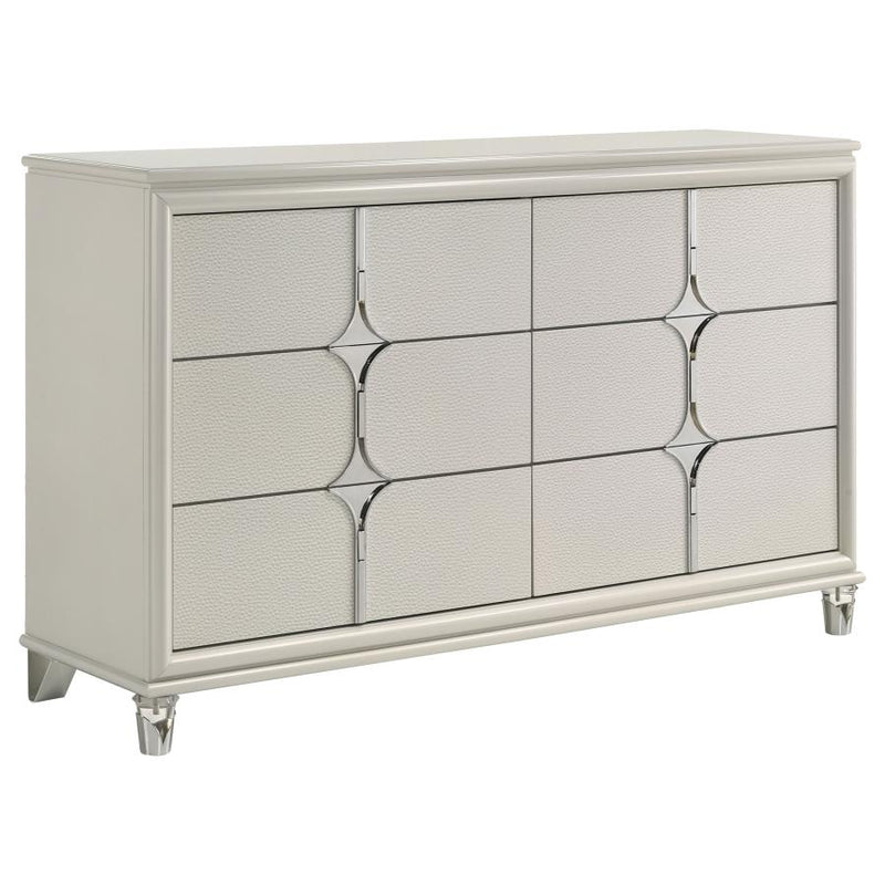 Olivia 5-piece California King Bedroom Set Pearl White-zoom-