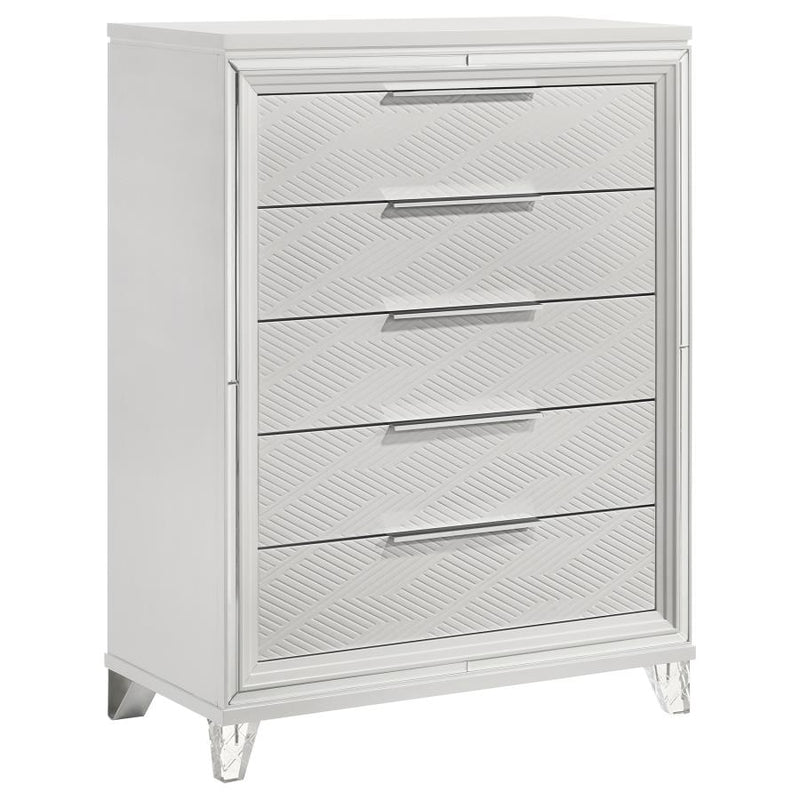 Marmore 5-piece Eastern King Bedroom Set White-zoom-
