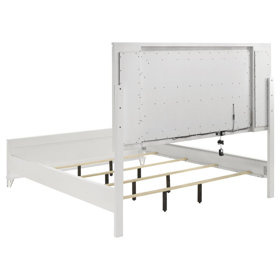 Marmore 4-piece California King Bedroom Set White-zoom-4