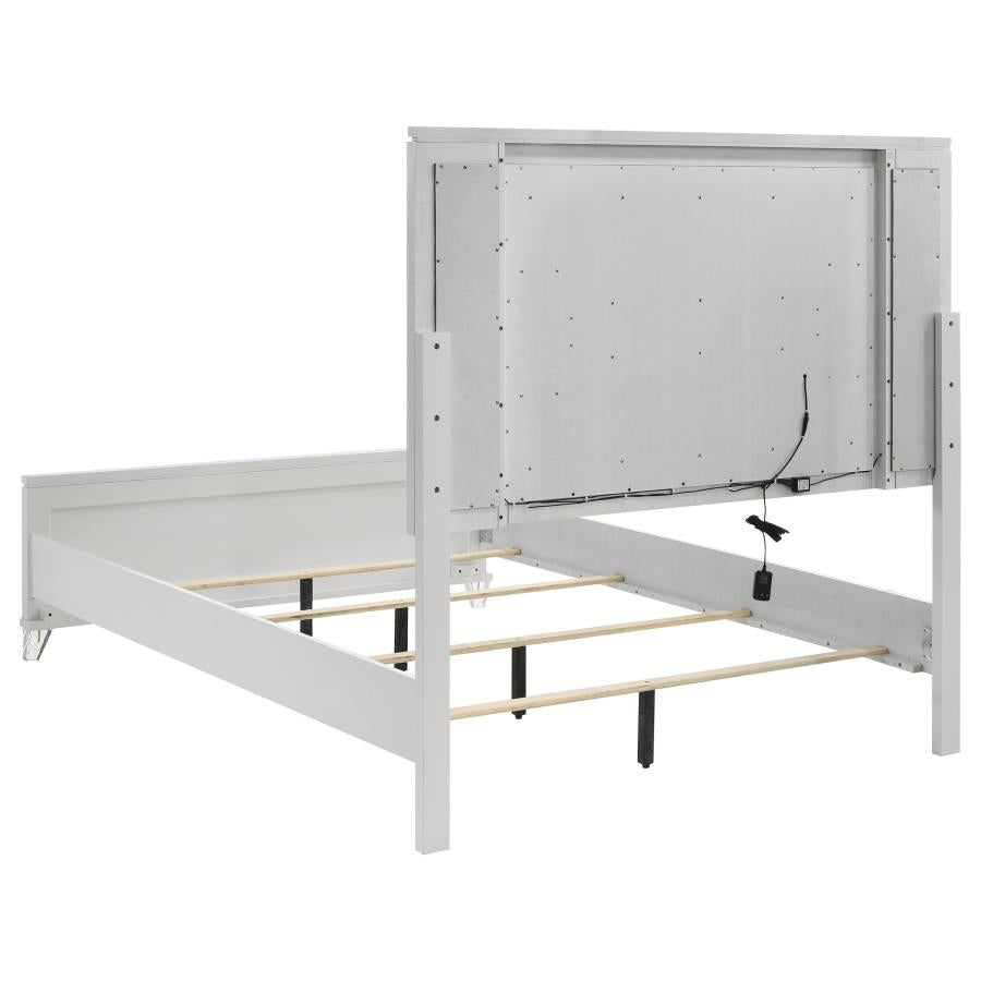 Marmore 4-piece Queen Bedroom Set White-zoom-4