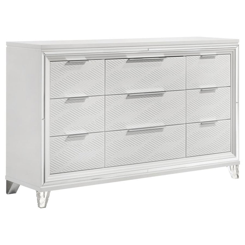 Marmore 4-piece Queen Bedroom Set White-zoom-