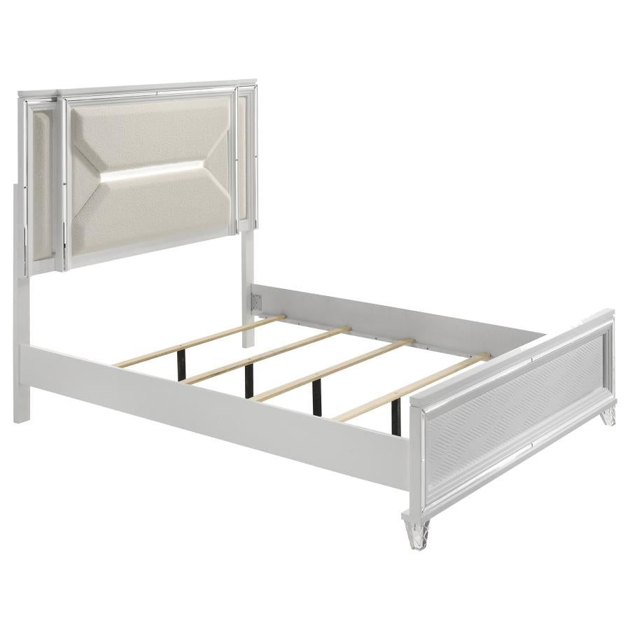 Marmore 5-piece Queen Bedroom Set White-zoom-3