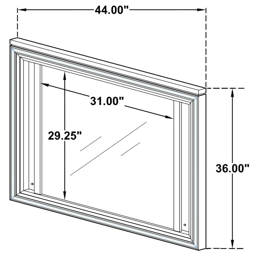 Marmore 5-piece Queen Bedroom Set White-19