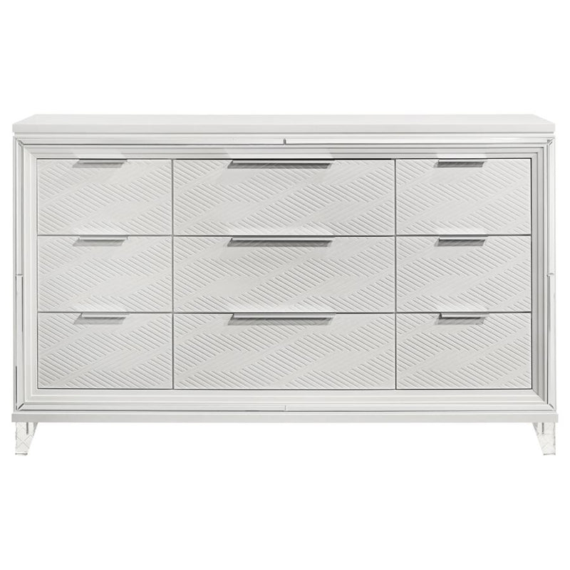 Marmore 9-drawer Dresser Cabinet White-zoom-