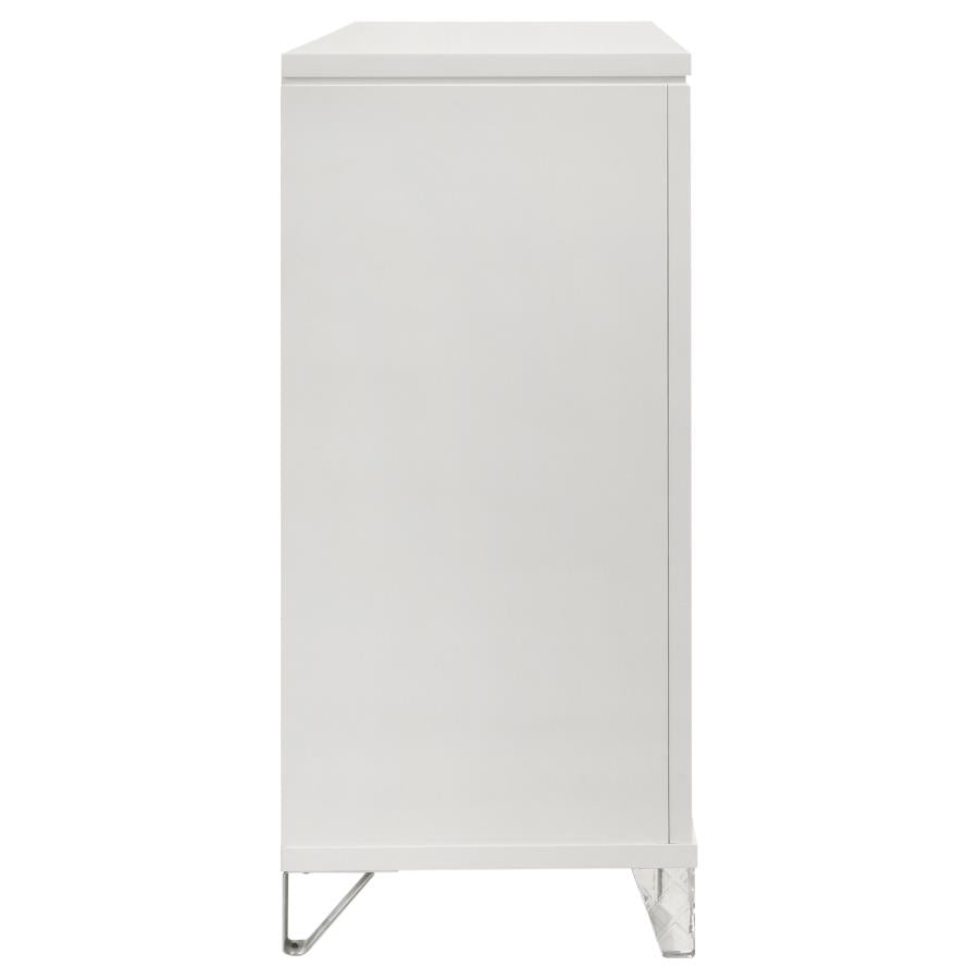 Marmore 9-drawer Dresser Cabinet White-9