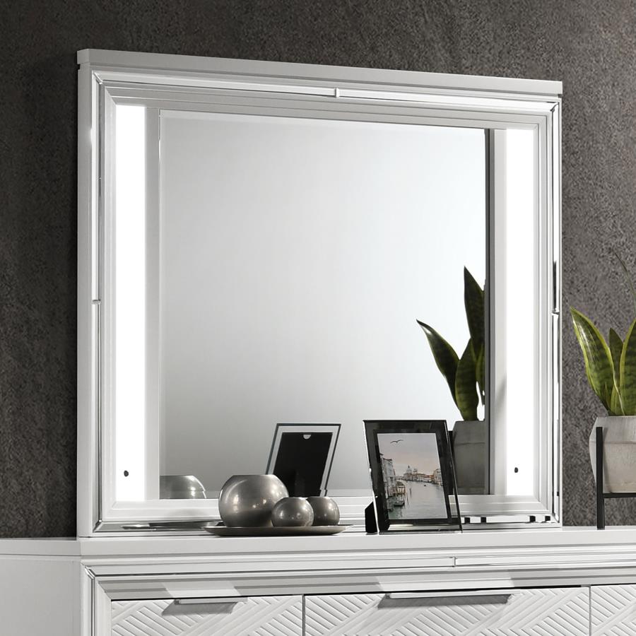 Marmore LED Dresser Mirror White-2