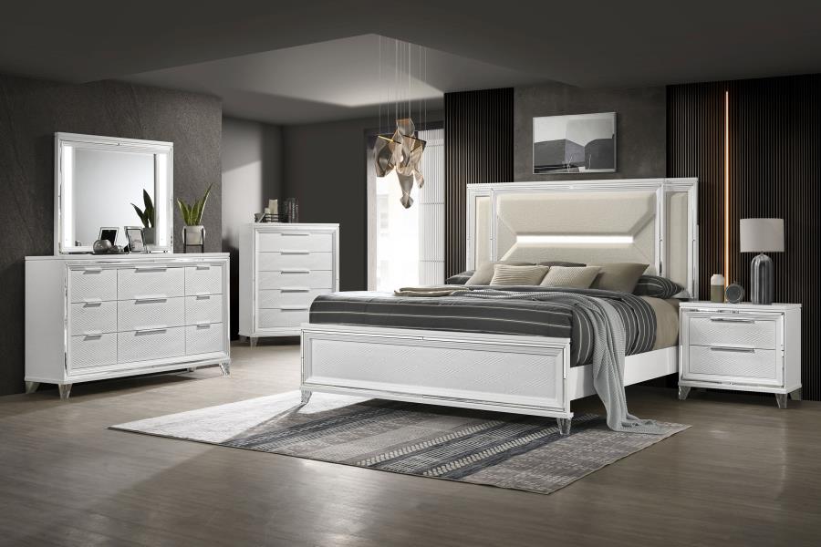 Marmore LED Dresser Mirror White-zoom-7