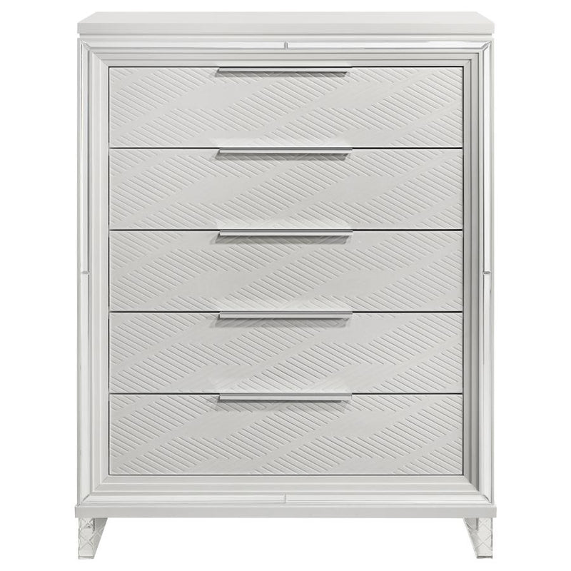 Marmore 5-drawer Bedroom Chest of Drawers White-zoom-