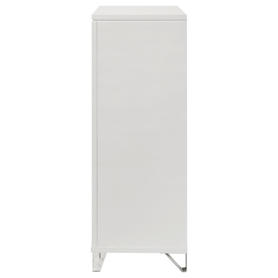 Marmore 5-drawer Bedroom Chest of Drawers White-5
