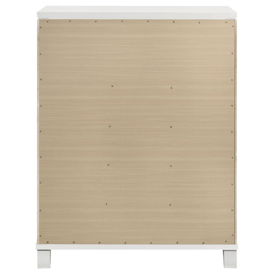 Marmore 5-drawer Bedroom Chest of Drawers White-7