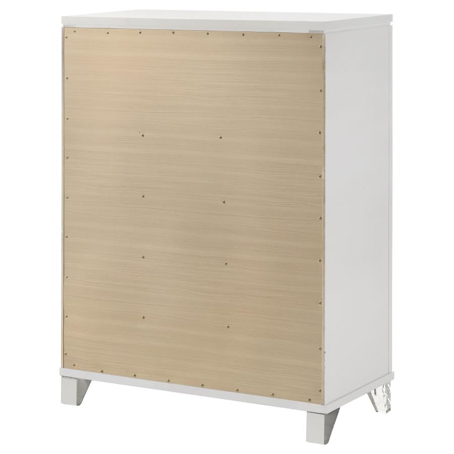 Marmore 5-drawer Bedroom Chest of Drawers White-zoom-8