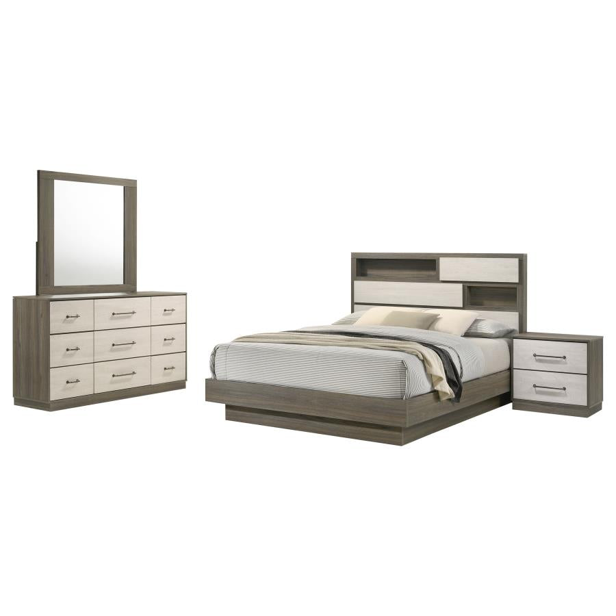 Fenwick 4-piece Eastern King Bedroom Set Grey Oak-zoom-2
