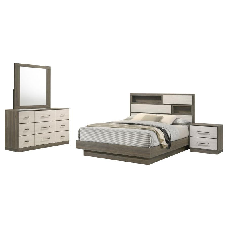 Fenwick 4-piece Eastern King Bedroom Set Grey Oak-zoom-