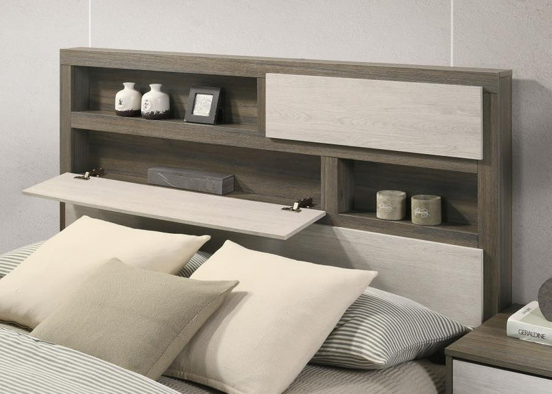 Fenwick 4-piece Eastern King Bedroom Set Grey Oak-zoom-
