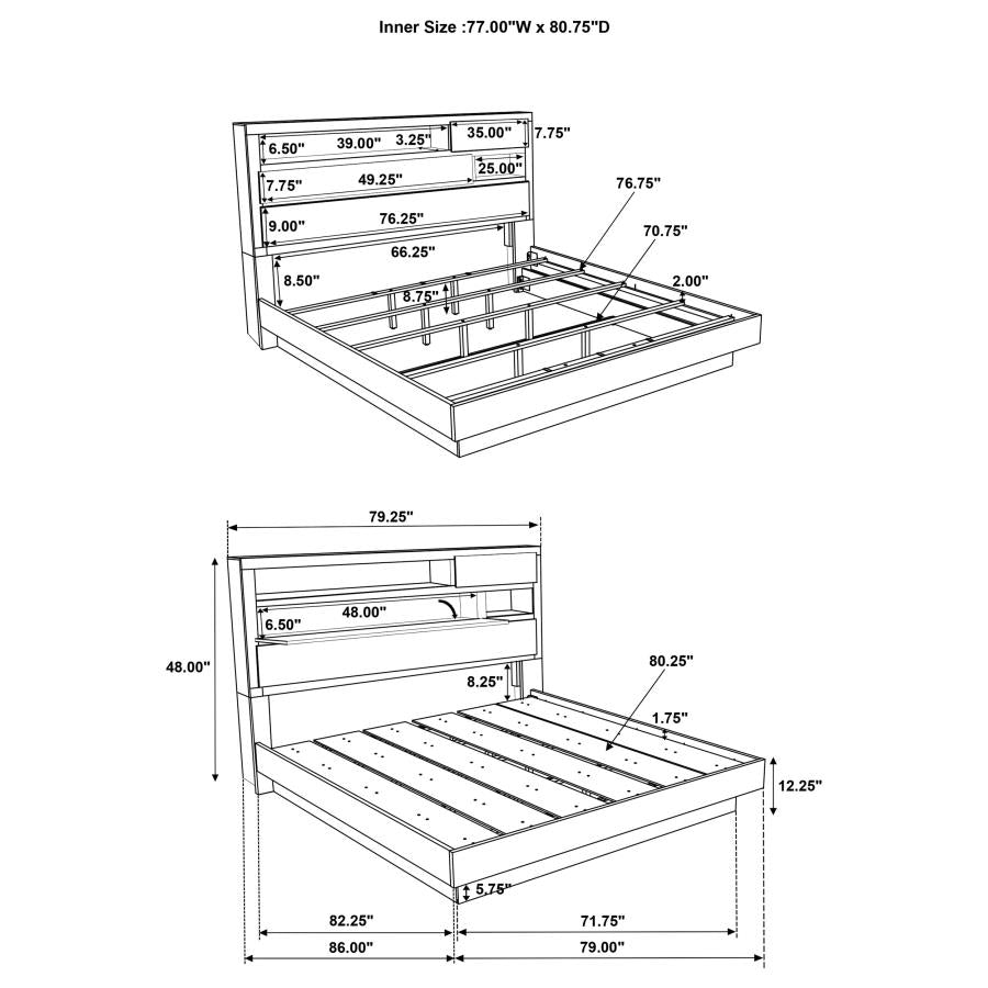 Fenwick 5-piece Eastern King Bedroom Set Grey Oak-zoom-16