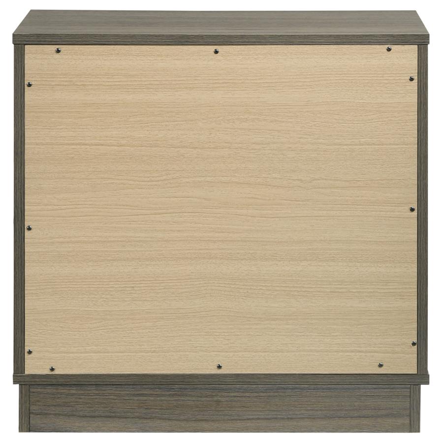 Fenwick 2-drawer Nightstand Bedside Table Grey Oak-zoom-7