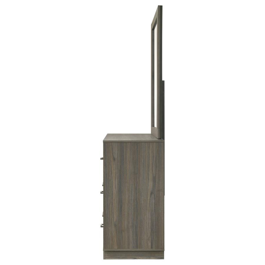 Fenwick 9-drawer Dresser with Mirror Grey Oak-zoom-5
